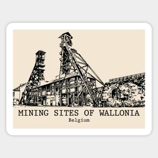 Mining Sites of Wallonia - Belgium Sticker
